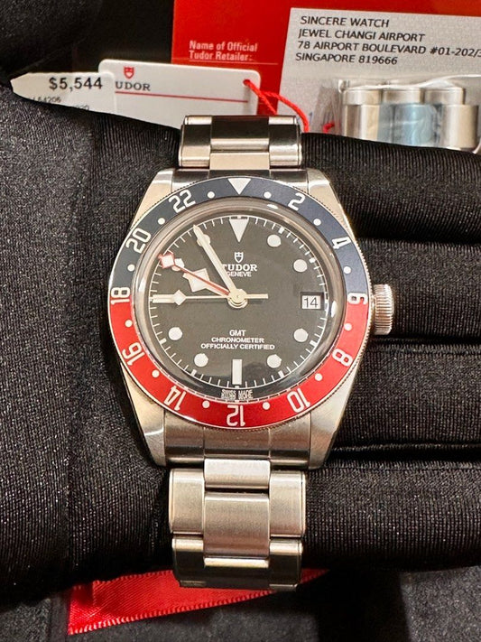 Tudor Black Bay GMT “Pepsi” Ref: 79830RB 41mm Full Set Black Dial
