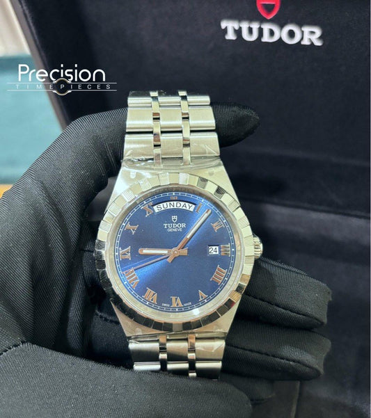 Tudor Day-Date Royal 41mm Blue Sunray Dial New Old Stock (Unworn)