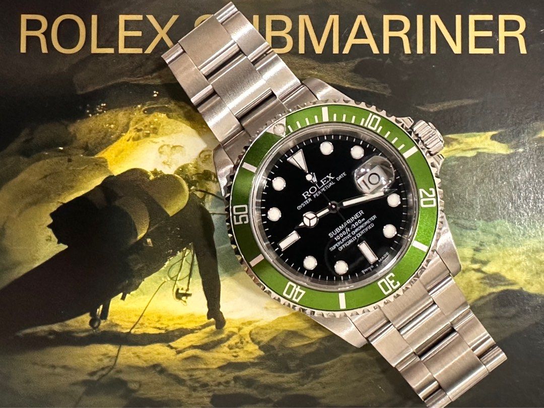 Rolex 16610LV Y-Series Submariner “Kermit” Full Set (Very Rare)